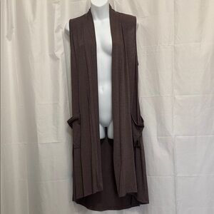 Bobeau Brown Sleeveless Vest